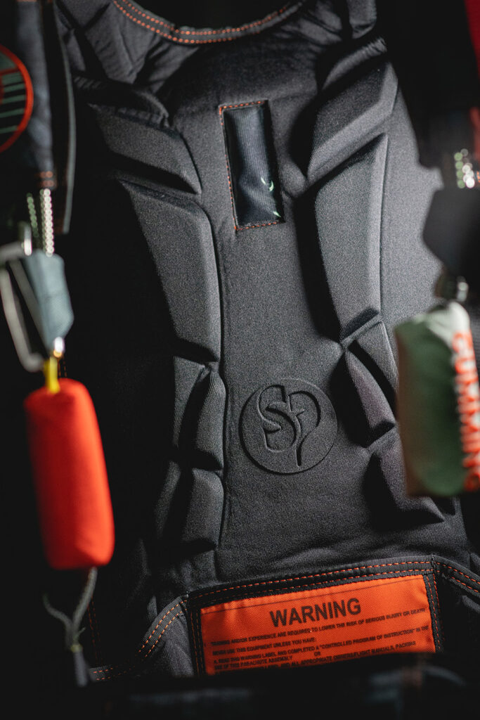 Javelin Odyssey moulded Spyn Pad skydiving harness container